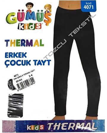 Gümüş Erkek Çocuk Termal Tayt İçlik 4071 - 2 Adet