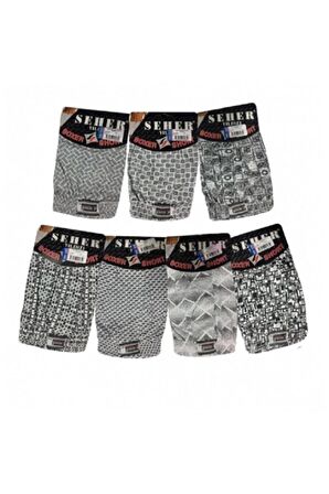 Seher Yıldızı Erkek Desenli Boxer 007 - 3 Adet
