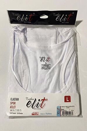 Tutku Elit Erkek Likralı Spor Askılı Atlet 1304 - 6 Adet