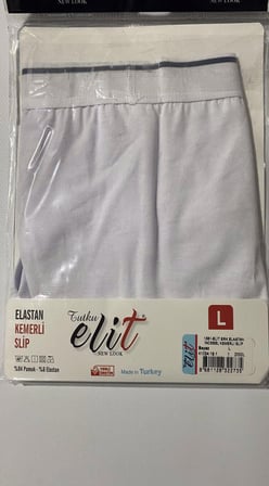 Tutku Elit Erkek Likralı İnce Bel Kemerli Slip Külot 1351 - 9 Adet