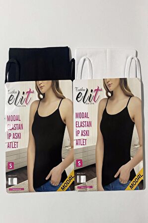 Tutku Elit Kadın Modal Likralı İp Askılı Atlet 2001- 12 Adet