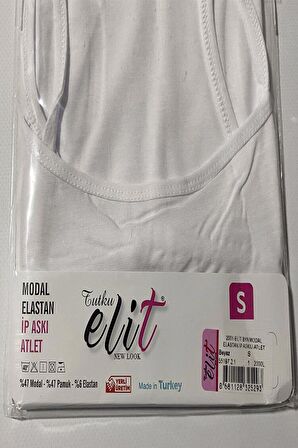 Tutku Elit Kadın Modal Likralı İp Askılı Atlet 2001- 12 Adet