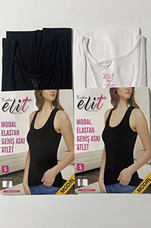 Tutku Elit Kadın Modal Likralı Geniş Askılı Atlet 2002 - 9 Adet