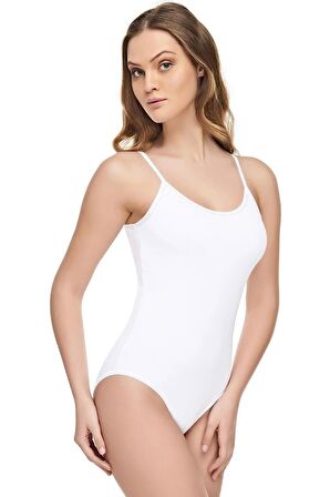 Tutku Elit Kadın Modal Likralı İp Askılı Kancalı Body 2004 - 2 Adet
