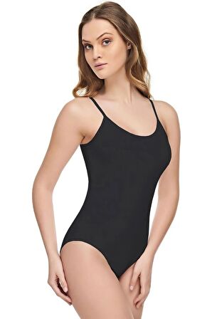 Tutku Elit Kadın Modal Likralı İp Askılı Kancalı Body 2004 - 6 Adet