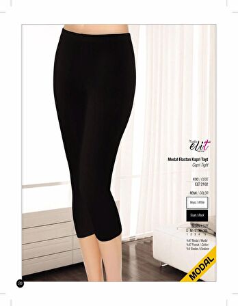 Tutku Elit Kadın Modal Likralı Kapri Tayt 2102 - 3 Adet 