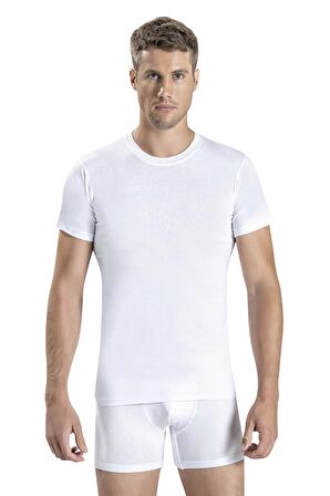 Jiber Erkek Pamuklu Sıfır Yaka Fanila Atlet 104 - 12 Adet