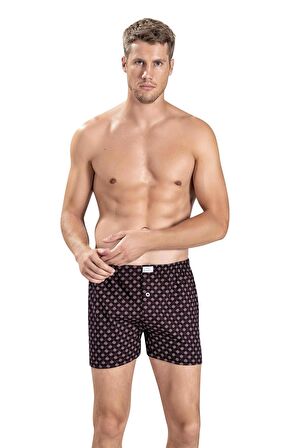 Jiber Erkek Baskılı Karışık Renk Boxer 130 - 9 Adet