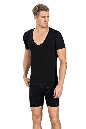 Jiber Erkek Pamuk'lu Likralı V Yaka Fanila Atlet 213 - 9 Adet