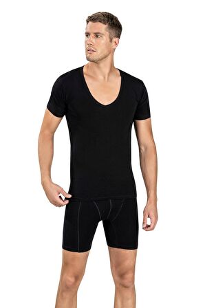 Jiber Erkek Pamuk'lu Likralı V Yaka Fanila Atlet 213 - 9 Adet