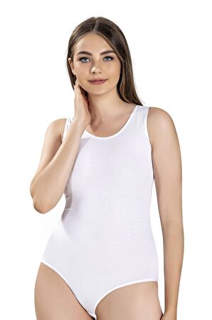 Jiber Kadın Geniş Askılı Kancalı Likralı Body 582 - 6 Adet