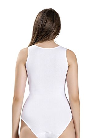 Jiber Kadın Geniş Askılı Kancalı Likralı Body 582 - 6 Adet