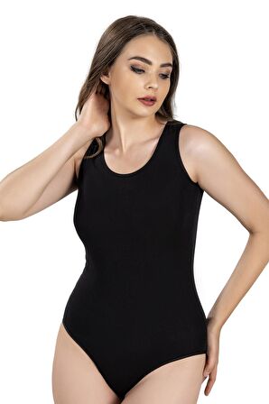 Jiber Kadın Geniş Askılı Kancalı Likralı Body 582 - 6 Adet