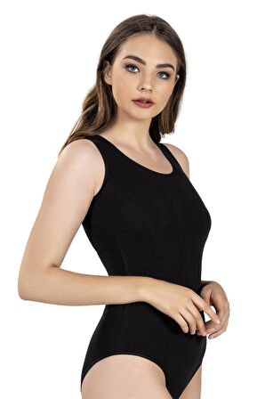 Jiber Kadın Geniş Askılı Kancalı Likralı Body 582 - 6 Adet