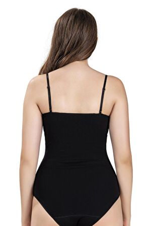 Jiber Kadın Ayarlanabilir İp Askılı Kancalı Likralı Body 534 - 6 Adet