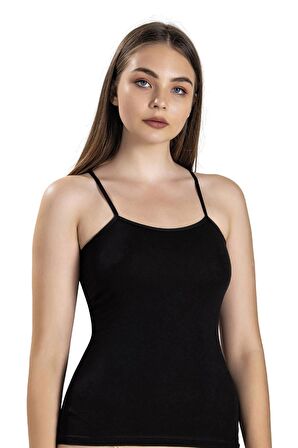 Jiber Kadın İp Askılı Likralı Atlet 503 - 12 Adet