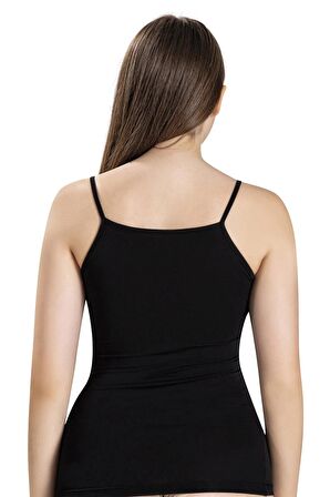 Jiber Kadın Modal Önü Dantelli İp Askılı Atlet 613 - 3 Adet