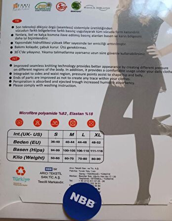 Nbb Kadın Dikişsiz Seamless Uzun Şort Külot 2029 - 1 Adet