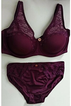 Le Jardin Kadın Desteksiz Dantel Detaylı Toparlayıcı Sütyen Külot Takımı 5035 -1 Adet