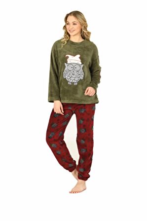 Jiber Kadın Welsoft Kışlık Pijama Takımı 3917 - 1 Adet