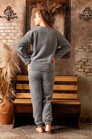 Charme Kadın Kışlık Peluş Pijama Takımı K-200-494 - 1 Adet