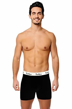 Tutku Erkek Likralı Sporcu Boxer 0400 - 3 Adet