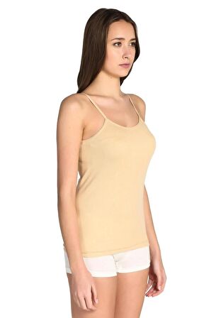 Tutku Kadın Ribana İp Askılı Renkli Atlet 0135 - 6 Adet