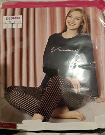 Sude Kadın Kışlık Kadife Pijama Takımı K200/810 - 1 Adet