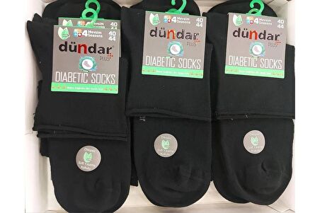 Dündar Erkek Bambu Plus Konç Patik Diyabetik Çorap 5985 - 12 Adet 