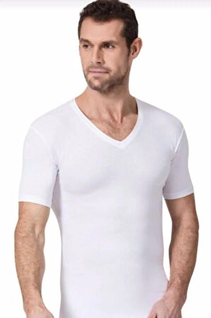 Namaldi Erkek Premier V Yaka Likralı Fanila Atlet 182 - 3 Adet