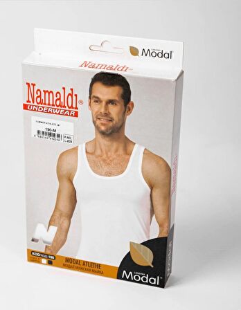 Namaldi Erkek Modal Klasik Likralı Kutulu Atlet 190 - 6 Adet