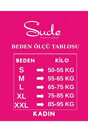 Sude Kadın Bambu V Yaka Kısa Kol İnce Pijama Takımı P300/92 - 1 Adet