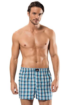 Erdem Erkek Poplin Desenli Boxer 1440 - 6 Adet