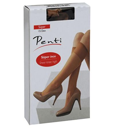 Penti Kadın Süper İnce Mat Diz Altı 15 Den Pantolon Çorabı - 6 Adet
