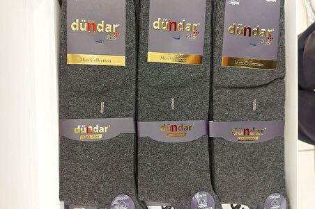 12 Adet Dündar Erkek Plus Likralı Çorap