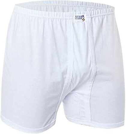 Seher Erkek Beyaz Paçalı Don Külot 006 - 12 Adet