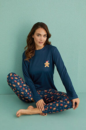 Mihra Kadın Bisiklet Yaka TERMAL Pijama Takımı 14101/14 - 1 Adet