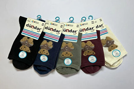 Dündar Kadın COTTON Sport Soket Çorap 4209 - 12 Adet
