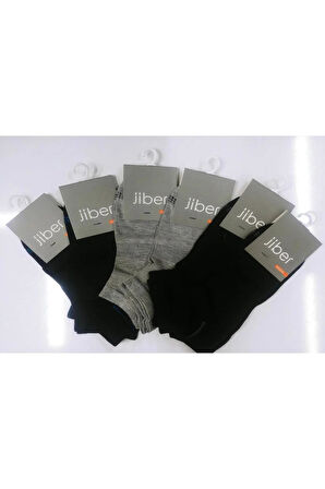 Jiber Erkek Modal Patik Likralı Çorap 6104/6106 - 6 Adet