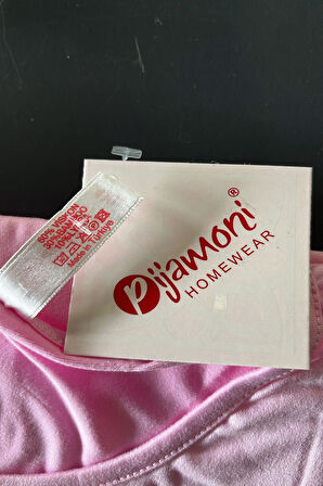 Pijamoni Kadın Milan Büyük Beden Bisiklet Yaka Kısa Kol İnce Pijama Takımı 7665/15 - 1 Adet