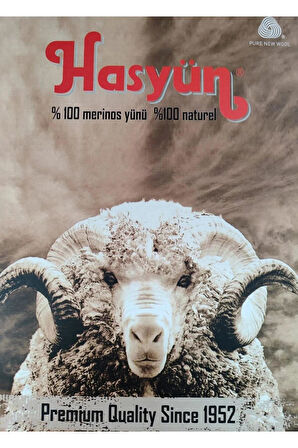 Hasyün Erkek %100 Yün Kısa Kollu Atlet Fanila İçlik 1000E - 2 Adet