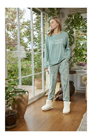 Aydoğan Kadın Bisiklet Yaka TERMAL Pijama Takımı 30009Y- 1 Adet