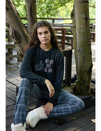 Aydoğan Kadın Bisiklet Yaka TERMAL Pijama Takımı 30054S- 1 Adet