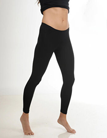 Hasyün Kadın Siyah Likralı Yün Tayt İçlik 4012S  - 1 Adet