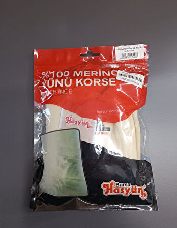 Hasyün Erkek %100 Yün Süper İnce Korse 705EE - 1 Adet