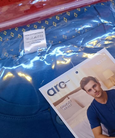 Arcan Erkek Düğme Yaka Kısa Kol Compact Penye Pijama Takımı 65130P - 1 Adet