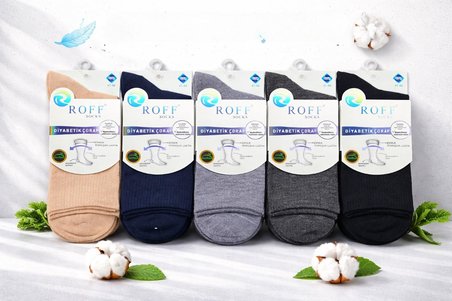 Roff Erkek Bambu Şeker Soket Çorap 14405 - 6 Adet