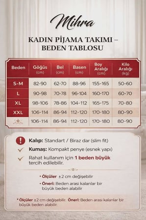 Mihra Kadın Viskon V Yaka Kısa Kol KAPRİ Likralı Pijama Takımı 40111E - 1 Adet