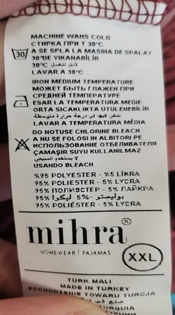 Mihra Kadın Oysho Bisiklet Yaka Kısa Kol İnce Pijama Takımı 20102L - 1 Adet
