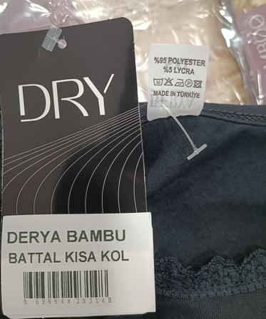 Derya Kadın Bambo Büyük Beden Düğme Yaka İnce Kısa Kol Pijama Takımı 7941 - 1 Adet